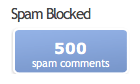 500 Spam Kommentare geblockt