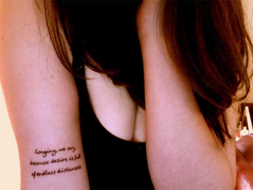 Literally tattooed