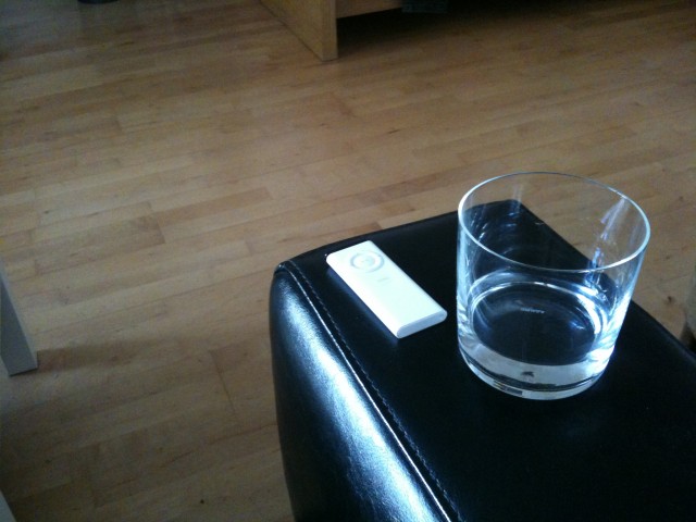 Wasser und Apple Remote