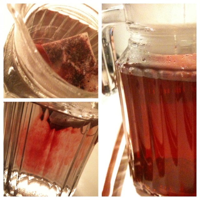 Ich trinke Tee, weil man das im Winter so macht