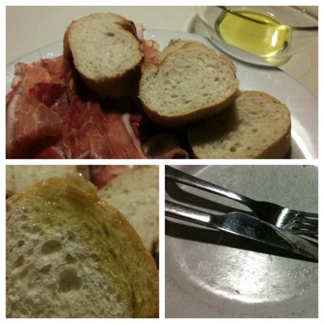 Studentenessen: Prosciutto, Mozarella, Bio Olivenöl