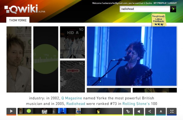 Qwiki Screenshot