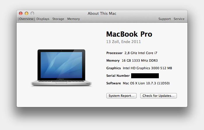 The worlds fastest 13" MacBook Pro Stats (1/2)